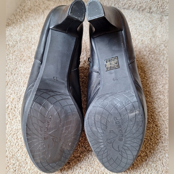 Dorking by Fluchos Womens Black Leather Booties. Size 39 (8) - Picture 9 of 9